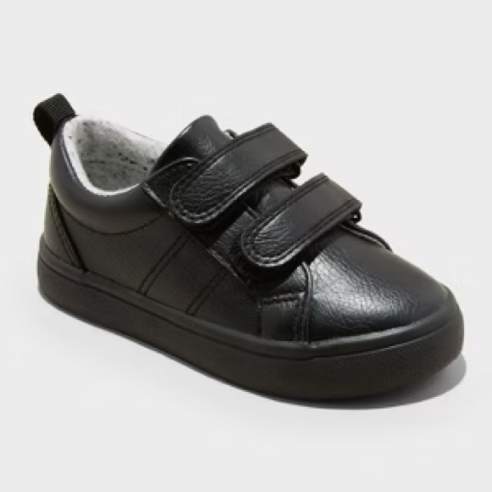 Toddler Kids Black Velcro Sneakers shoes 9 Cat and Jack